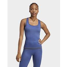 Seamless Tank Tops Adidas AEROKNIT Tank Top Shadow Navy Semi Lucid Blue