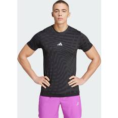 Seamless T-shirts adidas Gym Training Seamless T-Shirt Black Grey Six