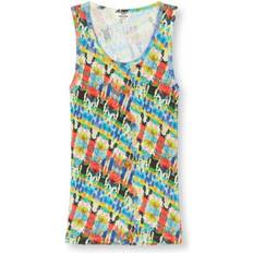 Mads Nørgaard Linnen Mads Nørgaard Cotton Aop Amour Tank Top - Multi Patterned
