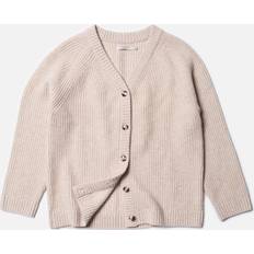 Kaschmir Cardigans Nudie Jeans Kristina Rib Knit Cardigan - Oat