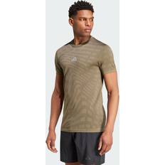 Sans Couture T-shirts Adidas T-shirt de Training Sans Coutures Gym+ - Olive Strata/Shadow Olive