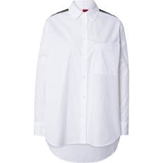 Blu Bluse HUGO Camicia - Bianco