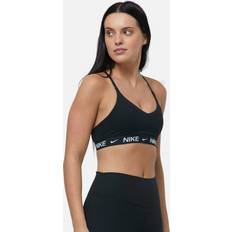 Nike White Bras Nike Training Indy Sports Bra Black Womens