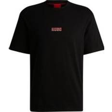 Rot T-Shirts HUGO T-Shirt DIQITEE schwarz