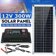 Solar Panels Sohindel Sold by: Crtqylx, 300w 12V Solar Panel Kit Battery Maintainer Trickle Charger Solar Charge Controller and Adjustable Solar Panels Mount Rack Bracket