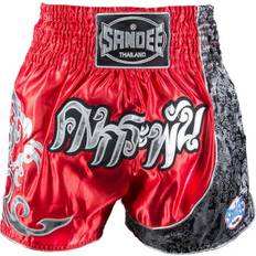 Red/Silver, XX-Small Unbreakable Thai Shorts