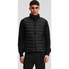 Karl Lagerfeld Herr Västar Karl Lagerfeld Quilted Gilet, Man, Black