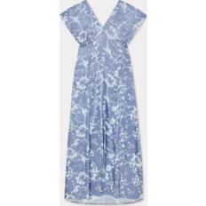 Kenzo Dresses Kenzo Flower Camo' Long Dress Blue Womens