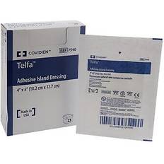 First Aid Covidien Telfa sterile adhesive dressing rectangle 4 5 inch 7540- 25 per box