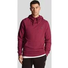 Lyle & Scott Men's Pullover Hoodie in Burgundy Rich Burgundy