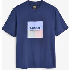 Barbour Hombre Camisetas Barbour International Triptych T Shirt - Navy