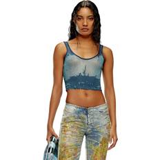 L - Slim-fit Blusen Diesel OBERTEIL DEIDRINA in Blue. L, S, XS