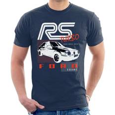 Ford 2XL, Navy Blue Escort RS Turbo Front Wheel Drive Men's T-Shirt