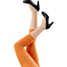 Fitness - Orange Tights FESTIVAL Amelie Microfiber 3/4 Leggings *Orange*