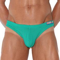 Orange - Thong Knickers CODE22 Bright Mesh Thong Green