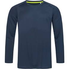 Blåa - Fitness & Gymträning - Herr Underställstoppar Stedman Active Long Sleeve Navy-2