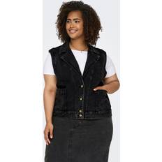 Only Gilet Only Fly-away Kragen Jeansweste