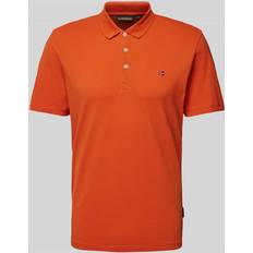 Napapijri Herre Skjorter Napapijri Cotton Polo Shirt Bomuld - Orange