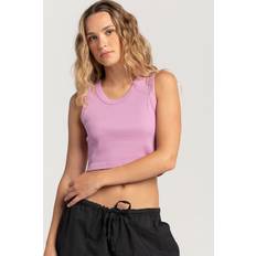 Vans Women Tank Tops Vans Drew Rib Vest - Smoky Grape