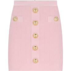 Balmain High-Rise Knitted Miniskirt