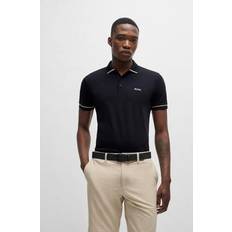 HUGO BOSS Interlock-cotton Slim-fit Polo Shirt With Contrast Trims