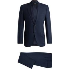 HUGO BOSS Suits HUGO BOSS Men's Micro-Patterned Regular-Fit Suit Dark Blue