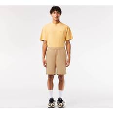 Lacoste Beige Shorts Lacoste Relaxed Fit Washed Effect Elastic Bermuda Shorts Beige