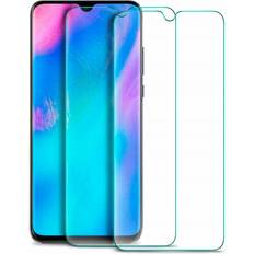 Screen Protectors FoneFunShop Compatible With Huawei P30 Lite Twin Pack of 2 X Full Cover Tempered Glass Screen Protectors