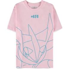 Pokémon T-shirts Pokémon greninja women's short sleeved t-shirt pink