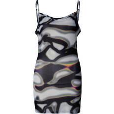 Giallo Vestiti Adidas Abito Pride Mesh Dress - Multicolor/Grey