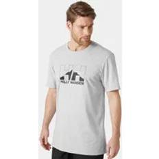 Helly Hansen Herre T-skjorter Helly Hansen Men's Men's Nord Graphic T-Shirt Grey Melange Regular/40