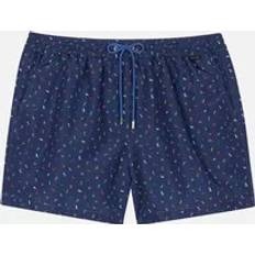 Paul Smith Men Swimwear Paul Smith Men's Letters Swim Shorts, Navy 32/33/32