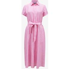 Polo Ralph Lauren Pink Dresses Polo Ralph Lauren Leinen-Hemdblusenkleid Rosa