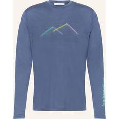 Icebreaker Longsleeve MERINO TECH LITE III aus Merinowolle BLAUGRAU