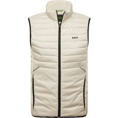 Beige - Men Vests BOSS Herren Steppweste THOR wasserabweisend beige