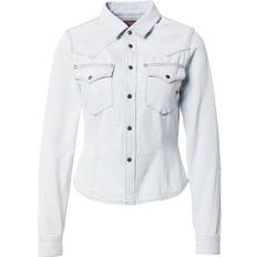 Diesel Women Shirts Diesel De-rin Western Shirt Woman Denim shirt Blue Cotton