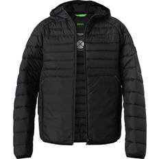 Microfiber Clothing BOSS Green Herren Steppjacke schwarz Mikrofaser unifarben