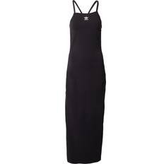 Lange jurk - Vrouw Jurken Adidas 3 Stripes Maxi Jurk - Black