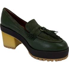Hogan Shoes Hogan Pumps Rubber Heel Loafer Shoes - Green
