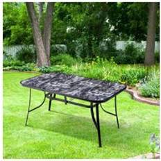 Living and Home Garden Rectangular Tempered Glass Coffee Table