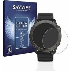 Savvies 6x folie für garmin fenix 6x pro schutzfolie displayschutz display schutz klar Transparent