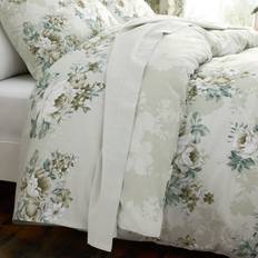 Dunelm Darla Floral Bed Sheet Green (200x135cm)