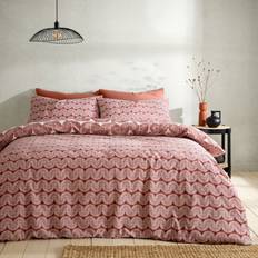 Dunelm Mirad Terracotta Duvet Cover Brown (200x135cm)