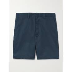 Gucci Bukser & Shorts Gucci Straight-Leg Webbing-Trimmed Cotton-Twill Shorts Men Blue IT