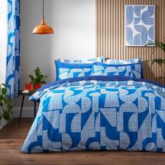 Elements Ezra Duvet Cover Blue (200x135cm)