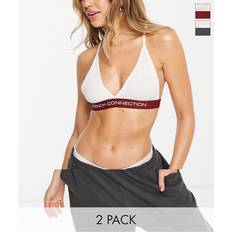 French Connection Bras French Connection – Triangel-BHs in Weiß im 2er-Pack