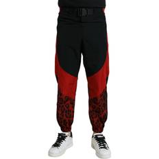 Leopard - Men Trousers & Shorts Dolce & Gabbana Leopard Print Jogger Trousers Black
