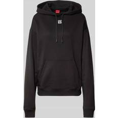 Dame Sweatere HUGO Sweatshirt Delfinia - Sort/Hvid