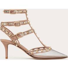 Valentino Garavani Heels & Pumps Valentino Garavani ROCKSTUD PUMPS WITH STRAPS IN POLYMER MATERIAL MM Wo PINK/TRANSPARENT