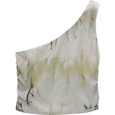 Tie Dye Vaatteet Pull&Bear Bluse grau grün schilf schwarz